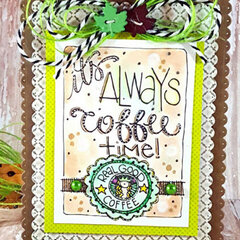 Coffee Time with Adornit featuring new Art Play coloring images