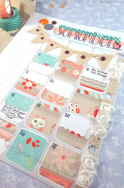 Adornit Planner layout with Kaisercraft and Cricut Explore free file
