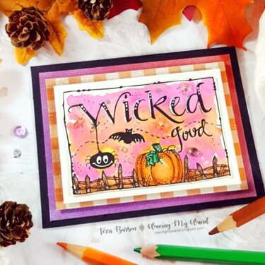 Wicked Good Halloween Card Featuring Adornit