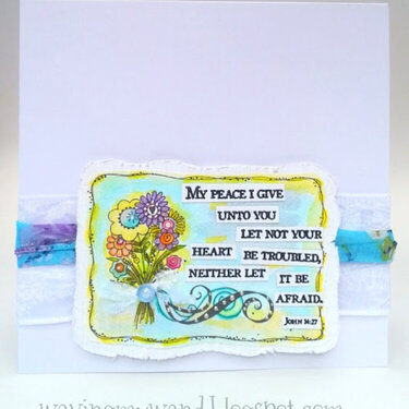 Watercolored Sympathy Card featuring Adornit Art Play