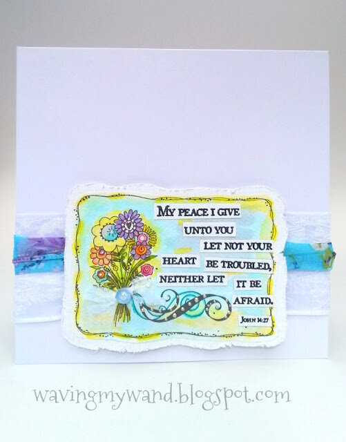 Watercolored Sympathy Card featuring Adornit Art Play