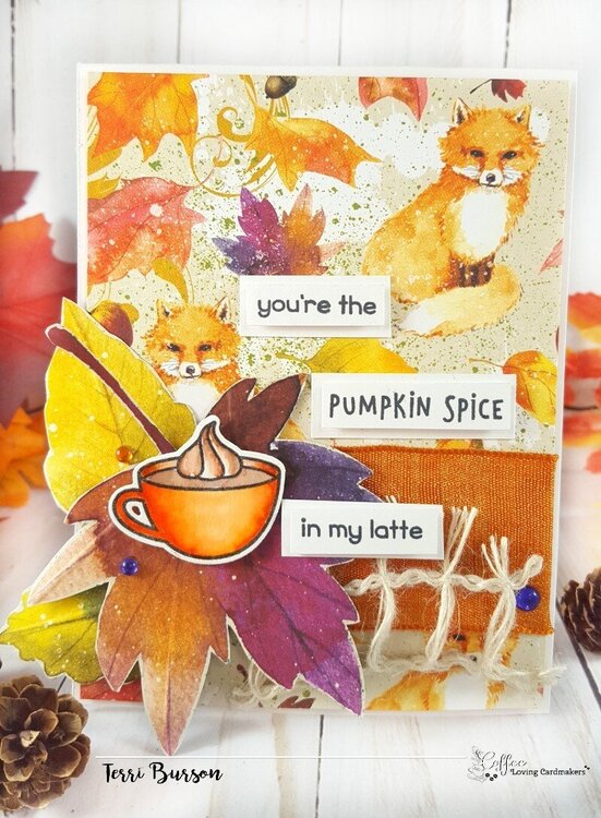 Foxy Autumn Card for Coffee Loving Cardmakers