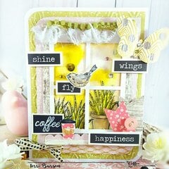 Spring Window Scene for Coffee Loving Cardmakers