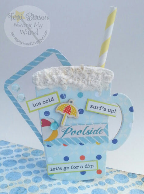 Splashin&#039; Mug Shaped Card with Fused gift card pocket