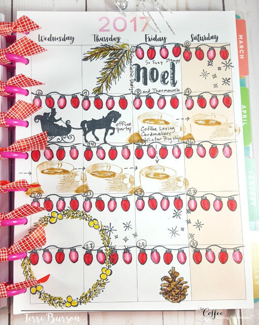 December Planner Layout - Christmas &amp; Coffee