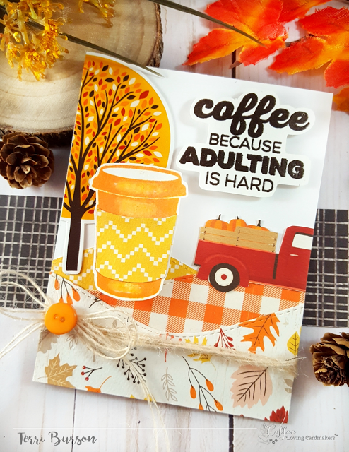 Coffee Loving Cardmakers Fall Blog Hop featuring Echo Park Paper
