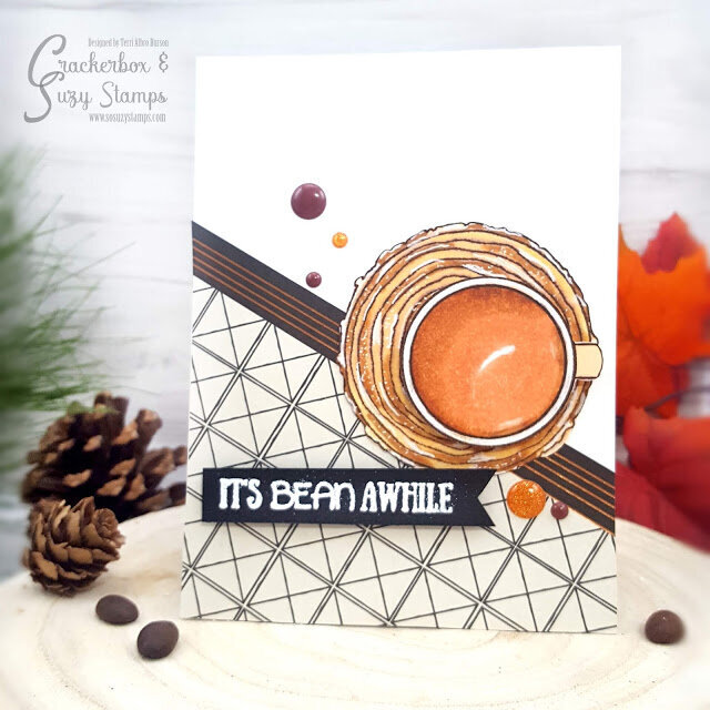 Coffee Card With Copic Coloring