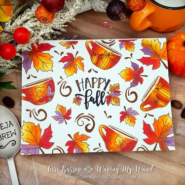 Autumn Leaves Coffee Card for National Coffee Day