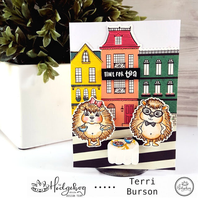 Hedgehogs and Tea Card