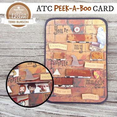 Harry Potter ATC Peek-a-Boo Card for Paper House Productions