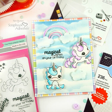 Magical Unicorn Card with Technique Videos