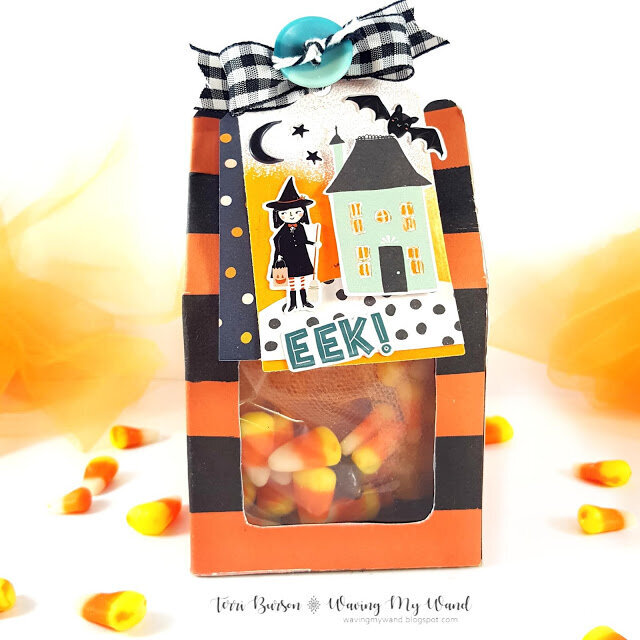 Halloween Treat Box featuring Crate Paper Hey Pumpkin