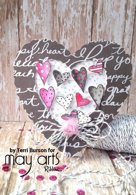 Valentine Heart Shaped card featuring Cricut and WRMK