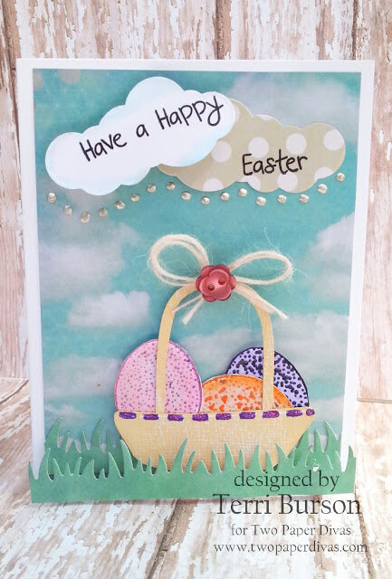 Easter Eggs in a Basket Card