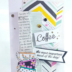 Coffee Card with Crate Paper and Zigs