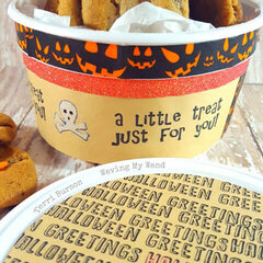 Halloween Upcycled Cookie Dough Tub for Unity Stamps