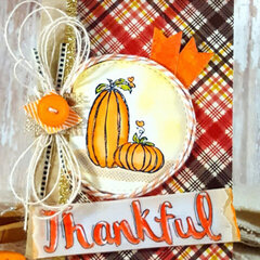 Thankful Card with Unity Stamps and Tombow