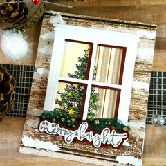 Christmas Window Scene Card + Enter to Win!