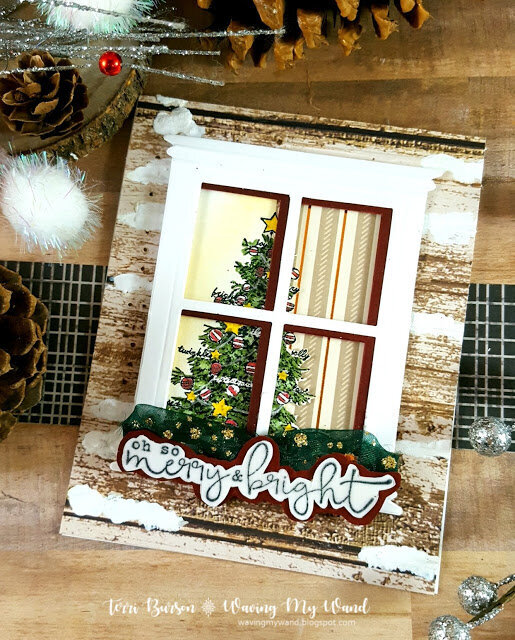 Christmas Window Scene Card + Enter to Win!
