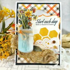 Autumn Card featuring New Release for Unity Stamps and Graciellie Design