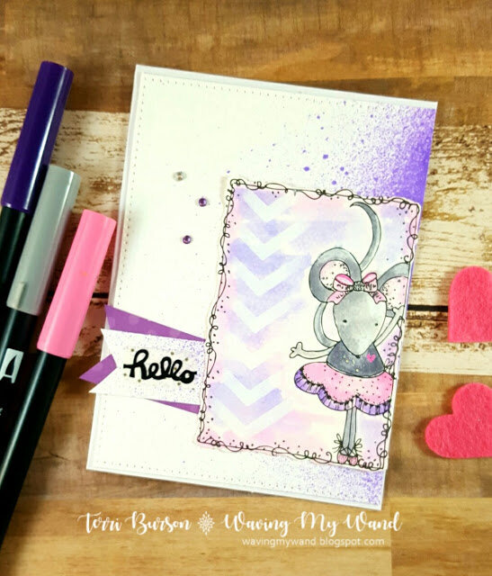 Coloring with Adornit and Tombow - Sweet Animals Card