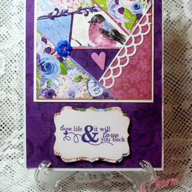 from scratch---&quot;crazy quilt&quot; card