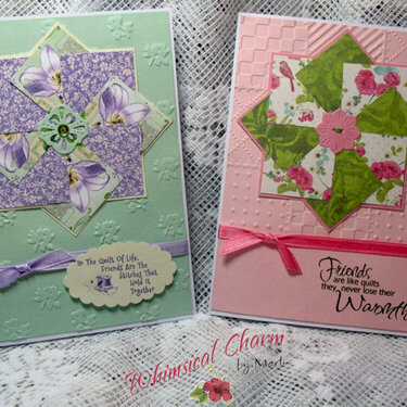 pinwheel quilt cards