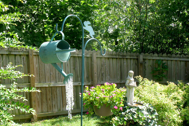 crystal beaded watering can