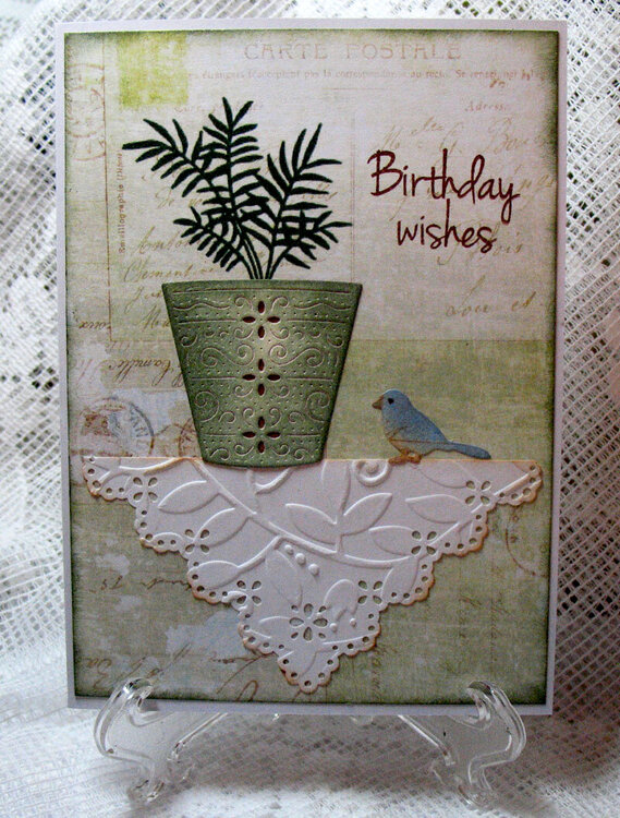 Birthday Wishes - flower pot #4