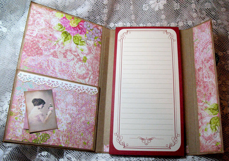 note pad inside