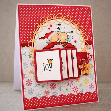 Christmas Fairies waterfall card