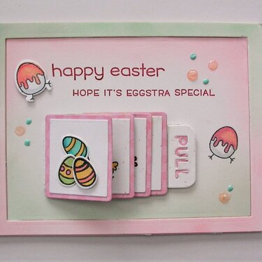 Eggstra special waterfall card