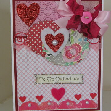 Pink and red hearts for Valentine&#039;s Day