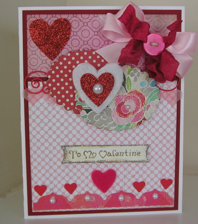 Pink and red hearts for Valentine&#039;s Day