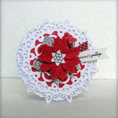 Poinsettia card