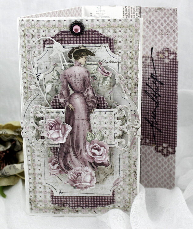 Lady in Pink card
