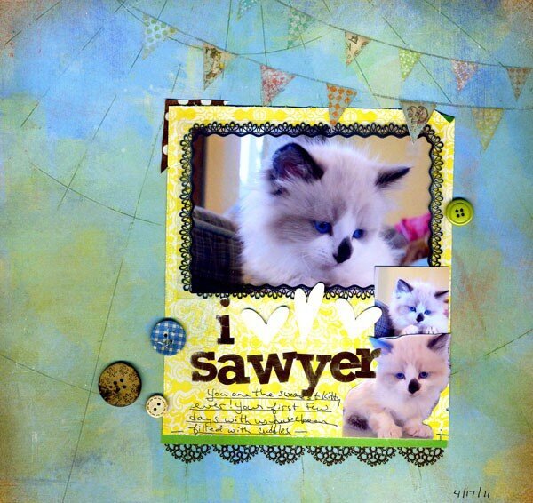I heart Sawyer (my sweet new furbaby)