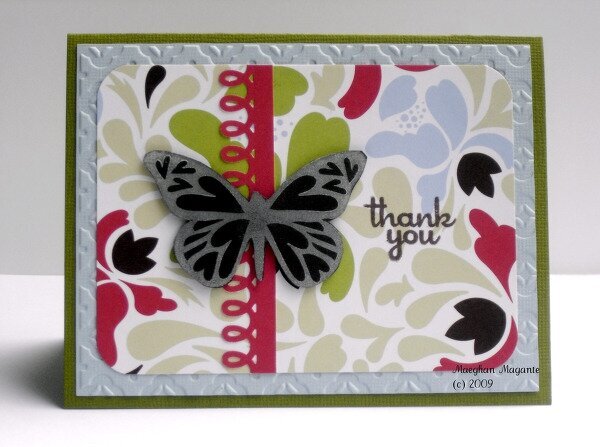 Pebbles Inc Butterfly Card