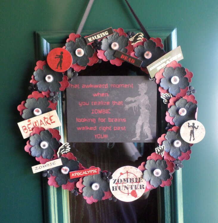 Starving Zombie Wreath