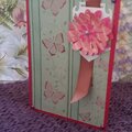 Pink flower card