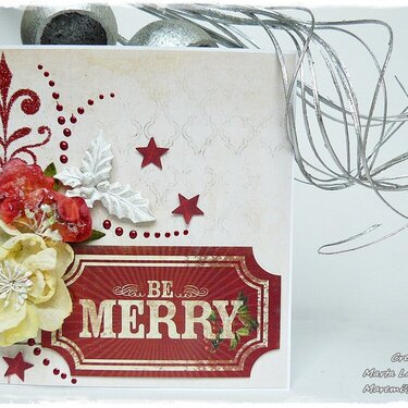 'Be Merry' Christmas Card