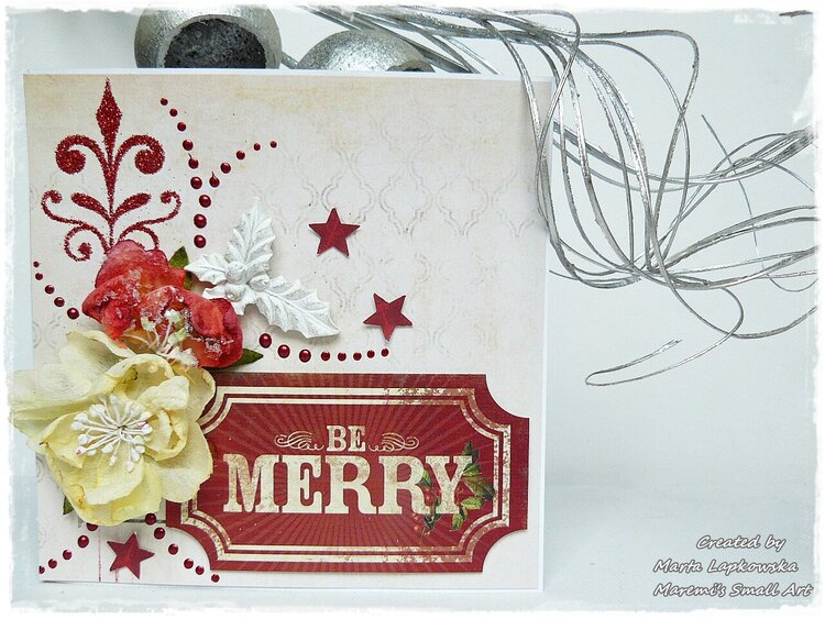 &#039;Be Merry&#039; Christmas Card
