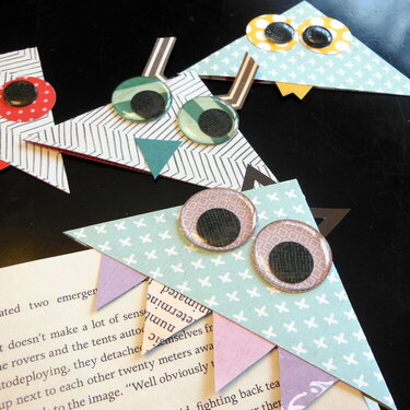 Monster bookmarks|Diana Poirier for Epiphany Crafts