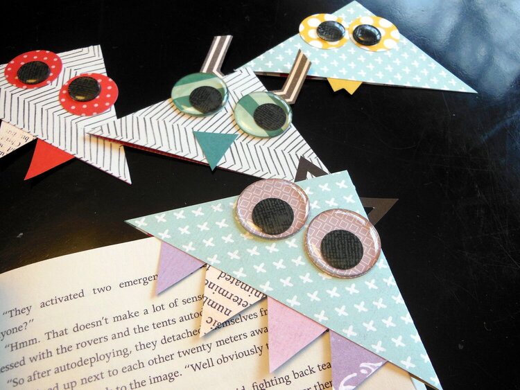 Monster bookmarks|Diana Poirier for Epiphany Crafts