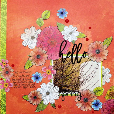 hello spring | Diana Poirier | DT assignment for The Studio Challenges