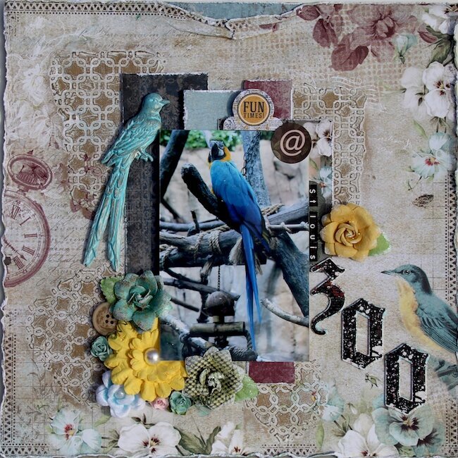 &quot;Zoo&quot; using C&#039;est Magnifique Feb Kit