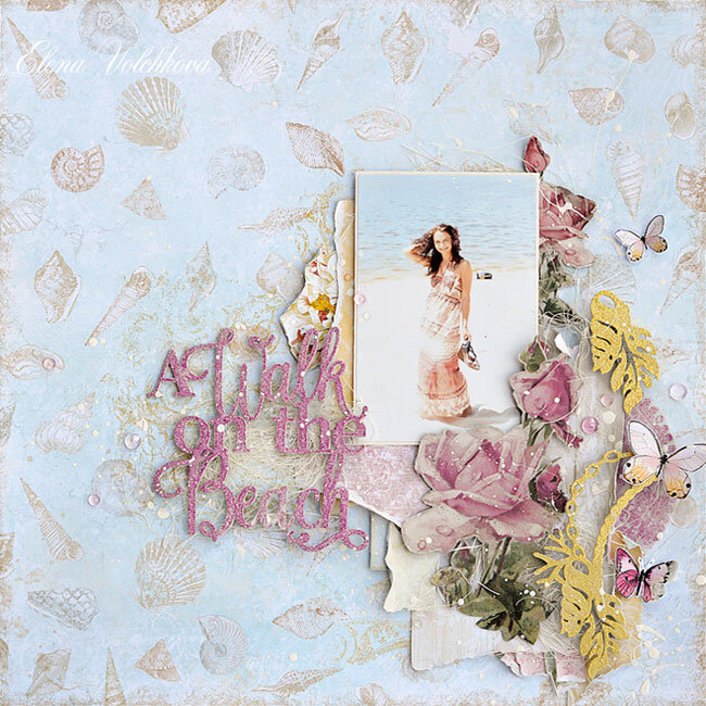 Blue Fern Studios - &quot;A Walk on the Beach&quot; layout