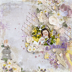 Blue Fern Studios - "Walk in a lilac garden" layout