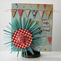 Gerber daisy Fanfold Flower Card
