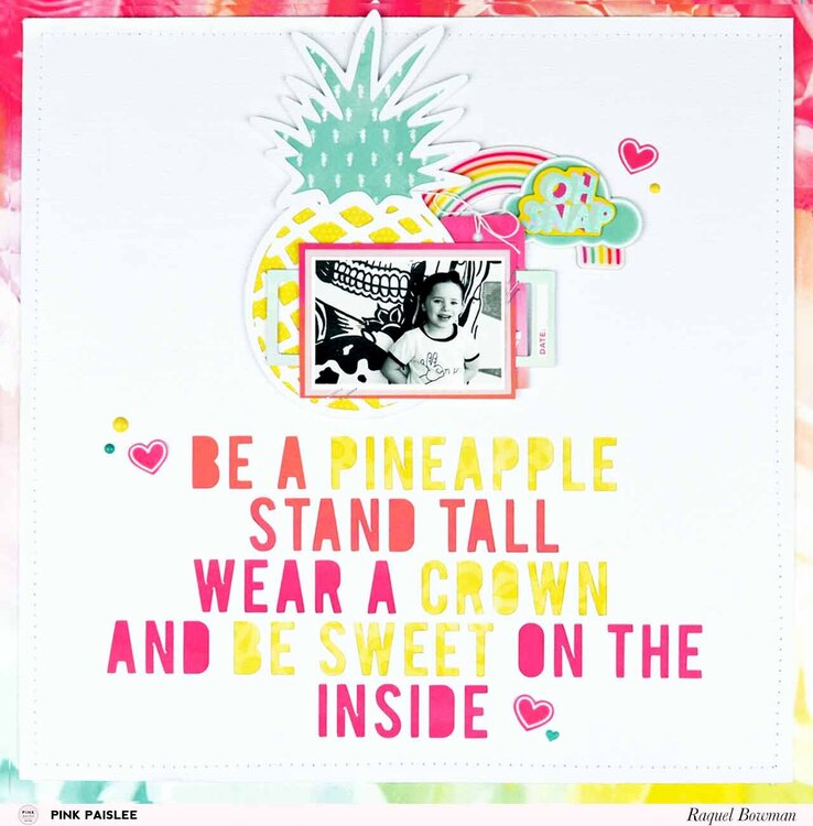Be a Pineapple - Pink Paislee